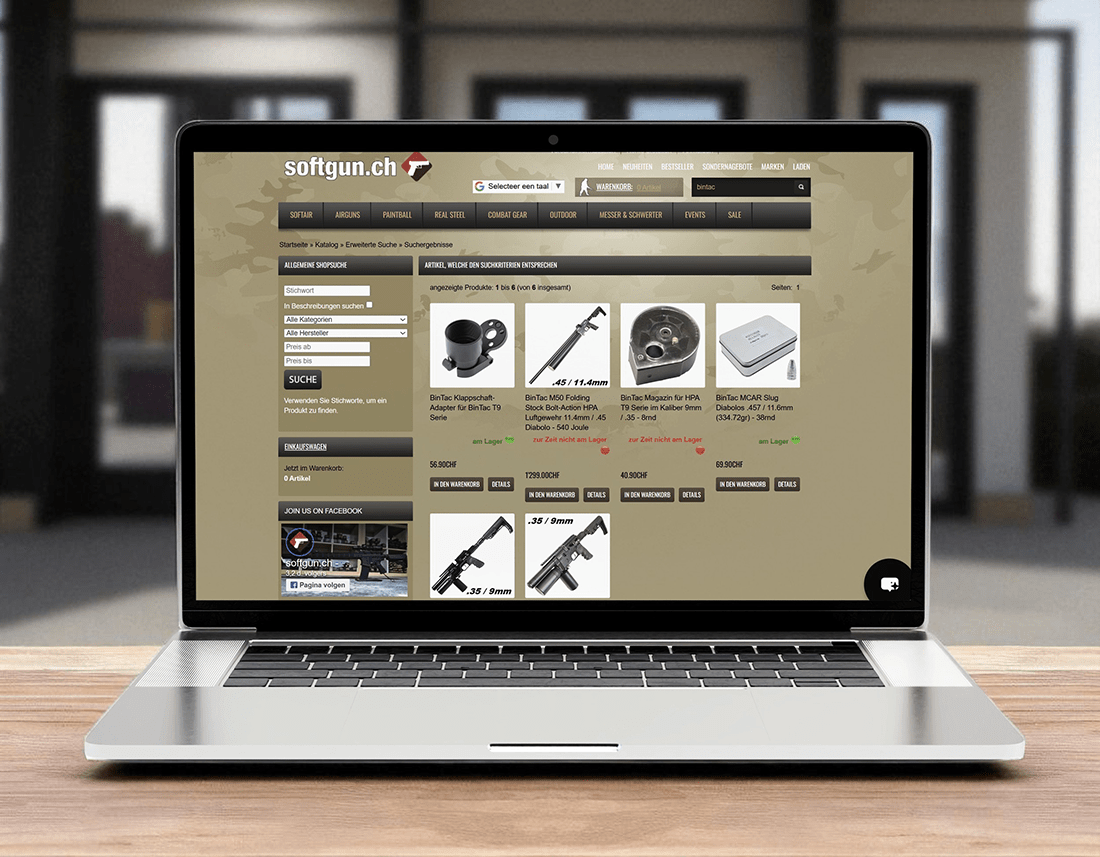Softgun.ch / Gotcha GmbH (Switzerland) – Versatile Partner for Airsoft and Airguns