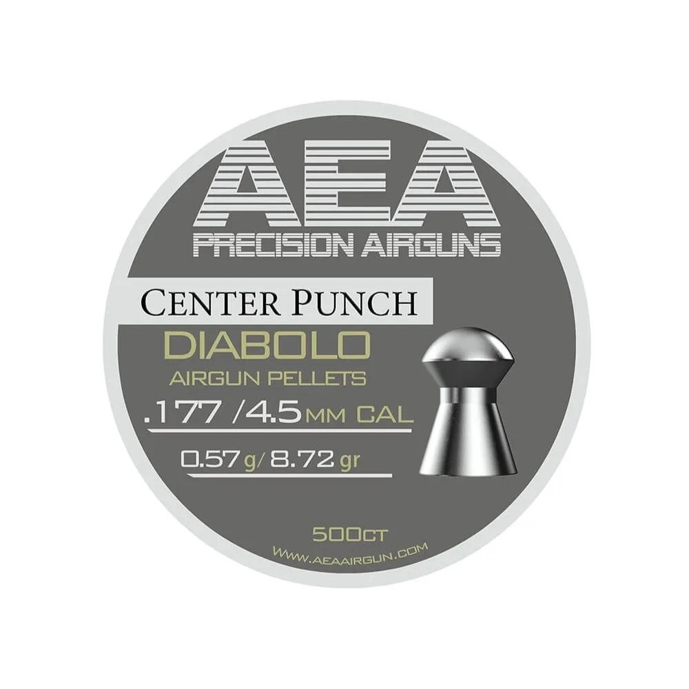 pellets-centre-punch-45mm-177-872gr-aea-1 AEA Center Punch .177 Caliber Pellets - 8.72 Grain Premium Airgun Ammunition